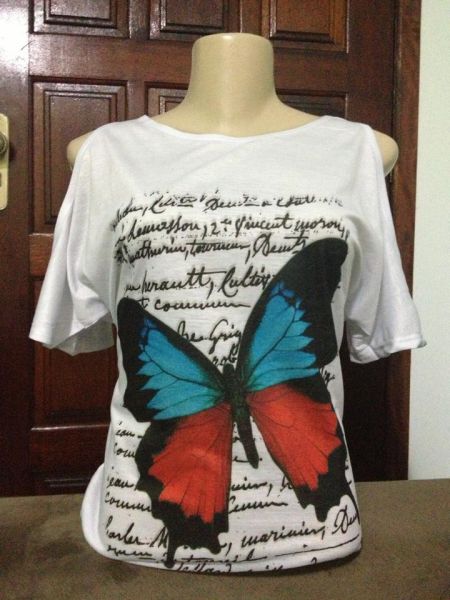 Blusa Feminina Borboleta